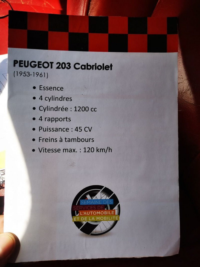 Photo 10 de l'offre de PEUGEOT 203 1.2 45CV à 84990€ chez Auto VEC