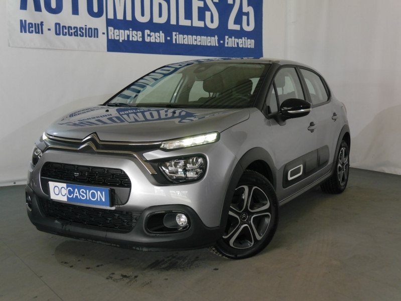 Citroen C3 1.2 PURETECH 83CH S&S FEEL PACK Essence GRIS ACIER Occasion à vendre
