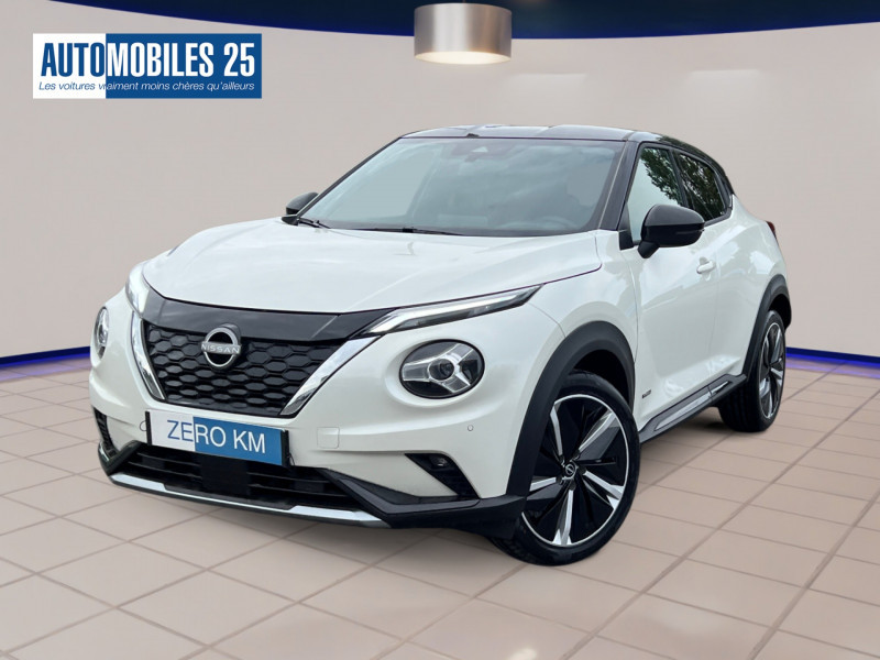 Nissan JUKE 1.6 HYBRID 143CH N-DESIGN 2023 - 23 % Hybride BLANC LUNAIRE Neuf à vendre