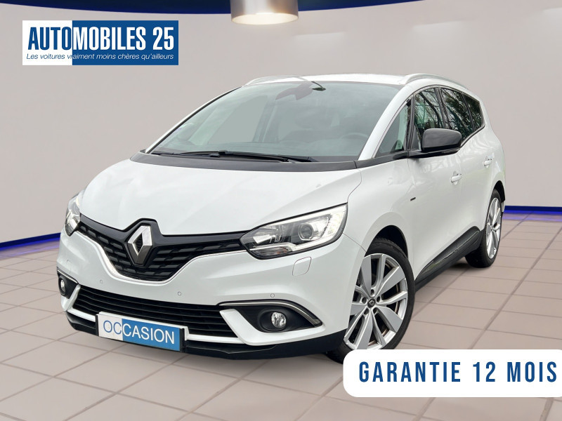 Renault GRAND SCENIC IV 1.3 TCE 140CH ENERGY LIMITED EDC 7 PLACES Essence BLANC NACRE Occasion à vendre