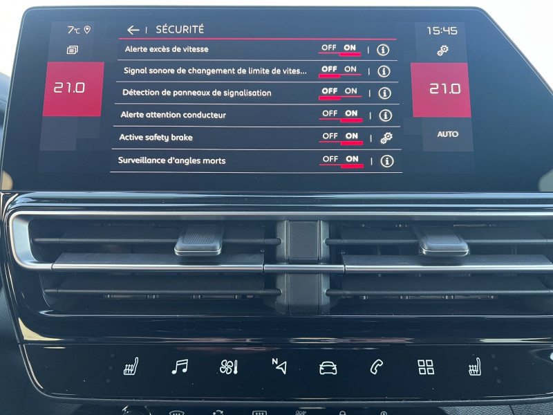 Photo 16 de l'offre de CITROEN C5 AIRCROSS 1.5 BLUEHDI 130CH MAX BOITE AUTOMATIQUE - 35 % à 27499€ chez Automobiles 25