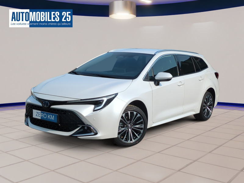 Toyota COROLLA TOURING SPT 1.8 140CH DESIGN MY25 - 24 % Hybride BLANC LUNAIRE Neuf à vendre