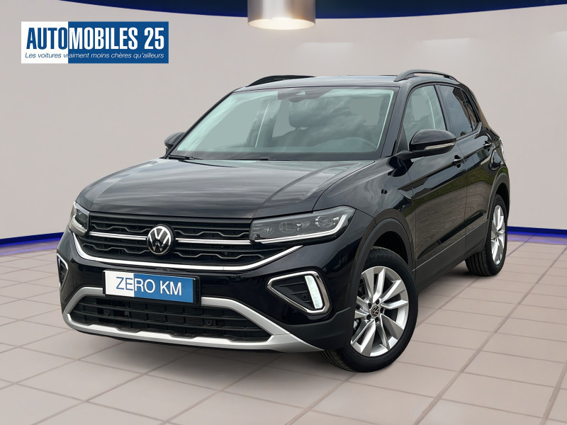 Photo Volkswagen T-CROSS 1.0 TSI 116CH LIFE DSG7 - 27 % Essence NOIR INTENSE en vente chez Automobiles 25 Volkswagen T-CROSS 1.0 TSI 116CH LIFE DSG7 - 27 % Essence NOIR INTENSE Neuf à vendre
