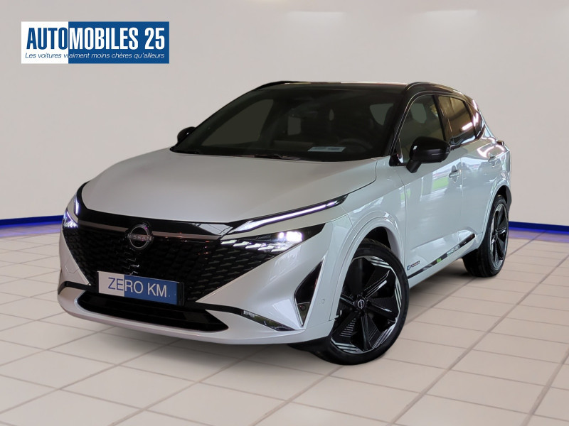 Photo Nissan QASHQAI E-POWER 190CH N-DESIGN -27% Hybride BI-TON BLANC NACRÉ / en vente chez Automobiles 25 Nissan QASHQAI E-POWER 190CH N-DESIGN -27% Hybride BI-TON BLANC NACRÉ / Neuf à vendre