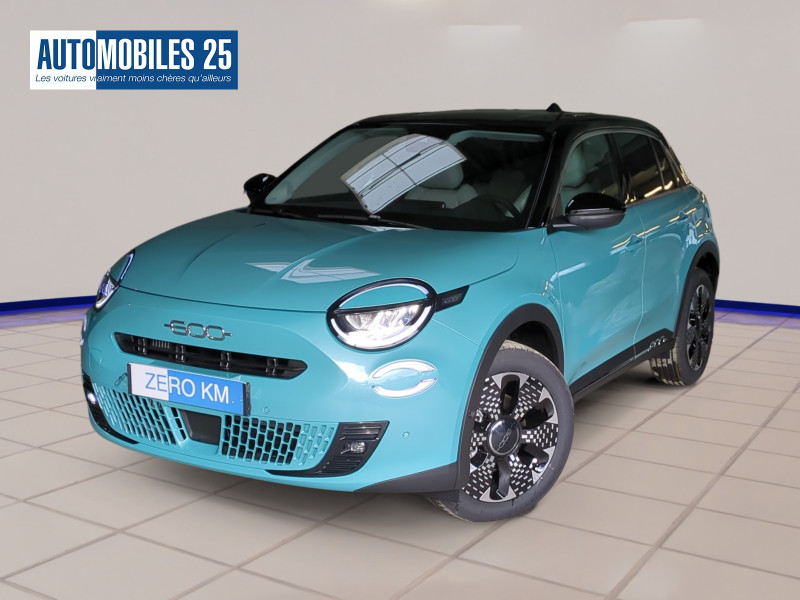 Fiat 600 1.2 HYBRID TURBO 145CH LA PRIMA DCT6 -22% Hybride VERT SKY / TOIT NOIR Neuf à vendre