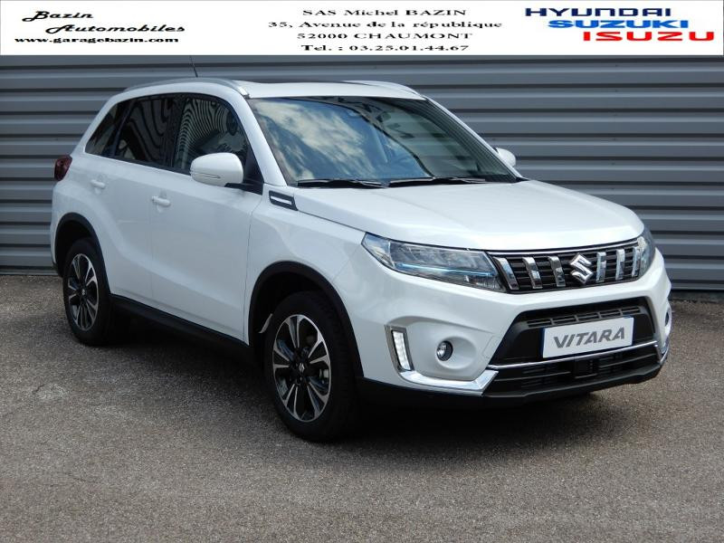 Suzuki Vitara 1.4 Boosterjet Hybrid 129ch Style Allgrip Essence/Micro-Hybride Cool White Pearl métallisé Occasion à vendre