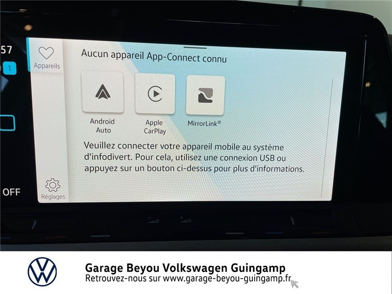 Photo 19 de l'offre de VOLKSWAGEN GOLF 2.0 TDI SCR 115 DSG7 à 37780€ chez Garage Beyou - Volkswagen Guingamp