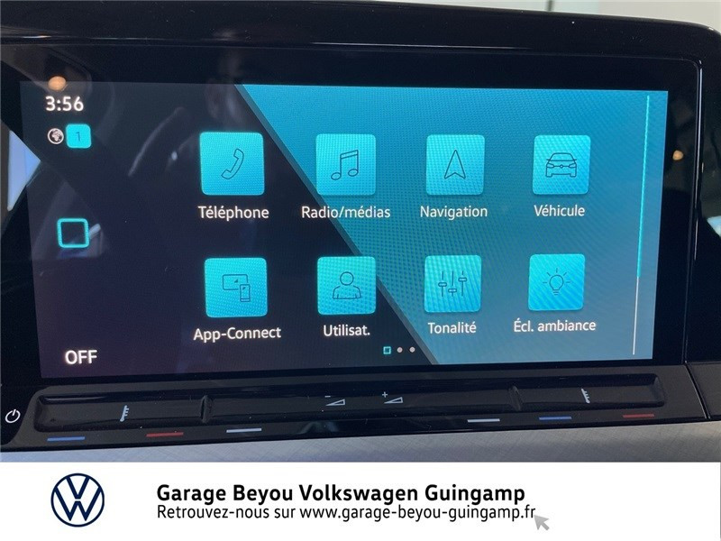 Photo 8 de l'offre de VOLKSWAGEN GOLF 2.0 TDI SCR 115 DSG7 à 37780€ chez Garage Beyou - Volkswagen Guingamp