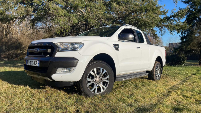 Ford RANGER 3.2 TDCI 200CH SUPER CAB XLT WILDTRAK BVA Diesel BLANC Occasion à vendre