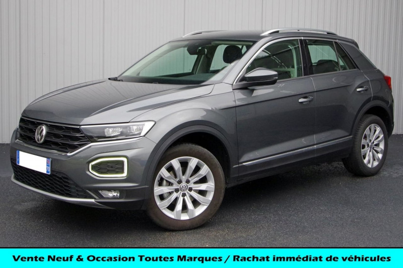 Volkswagen T-ROC 1.5 TSI EVO 150CH CARAT Essence GRIS Occasion à vendre