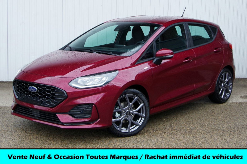 Ford FIESTA 1.0 FLEXIFUEL ETHANOL E85 95CH ST-LINE 5P Essence ROUGE BERRY Occasion à vendre