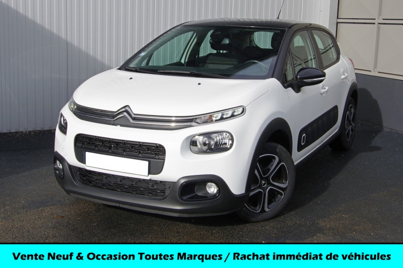 Citroen C3 BLUEHDI 100CH SHINE BUSINESS Diesel BLANC/TOIT NOIR Occasion à vendre