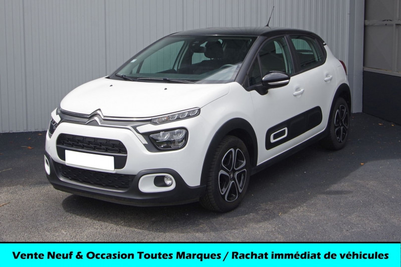 Citroen C3 1.2 PURETECH 83CH S&S FEEL PACK Essence BLANC BANQUISE Occasion à vendre