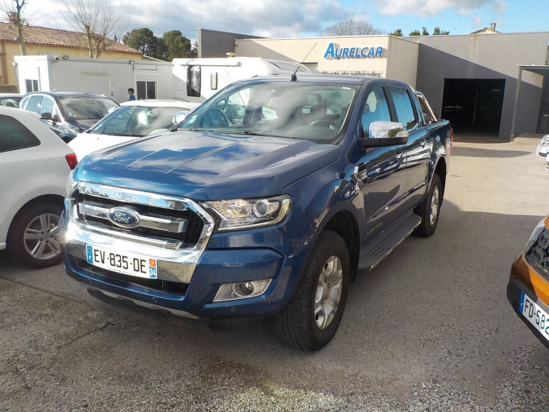 Ford RANGER 3.2 TDCI 200CH DOUBLE CABINE LIMITED BVA Diesel BLEU Occasion à vendre