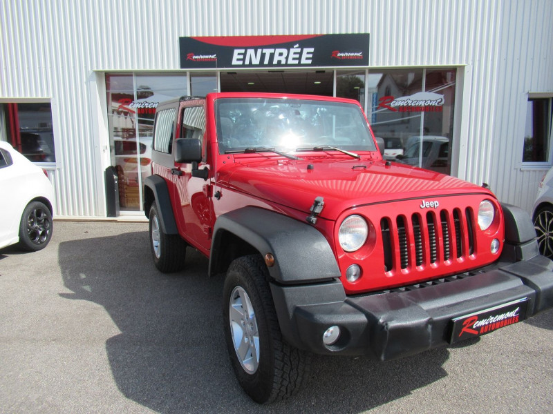 Jeep WRANGLER 2.8 CRD 200 FAP SPORT Diesel ROUGE Occasion à vendre