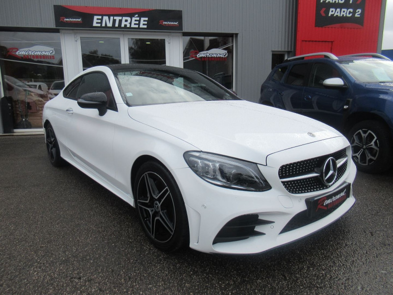 Mercedes-Benz CLASSE C COUPE 220 D 194CH AMG LINE 9G-TRONIC 10CV Diesel BLANC Occasion à vendre