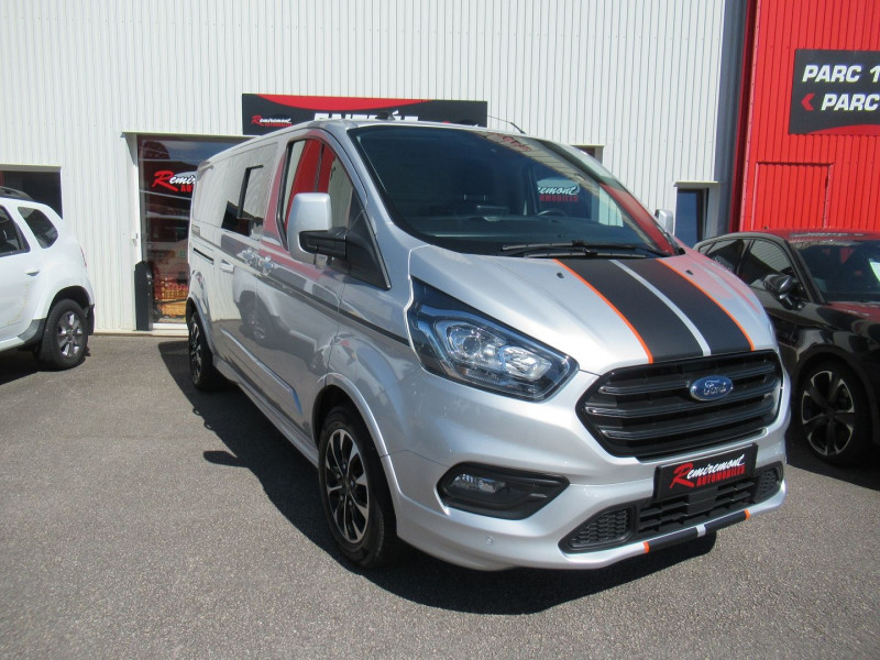 Ford TRANSIT CUSTOM FG 300 L2H1 2.0 ECOBLUE 170 LIMITED 7CV Diesel GRIS Occasion à vendre