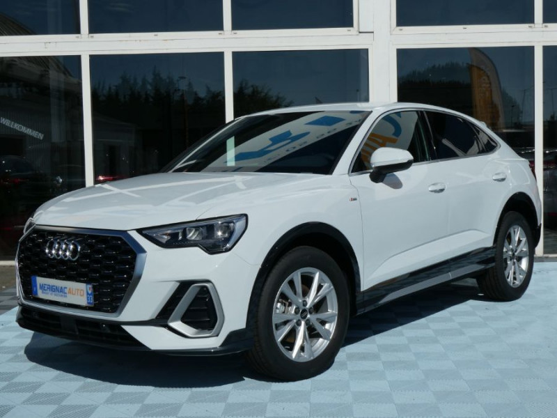 Audi Q3 SPORTBACK 35 TDI 150 2WD S tronic 7 S LINE Int+Ext. Hayon EL. DIESEL BLANC GLACIER NACRÉ Neuf à vendre
