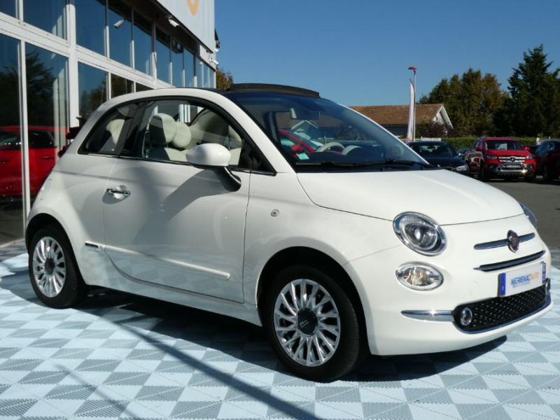 Photo 2 de l'offre de FIAT 500 C 1.2 69 LOUNGE Options 1ère Main à 13250€ chez Mérignac auto