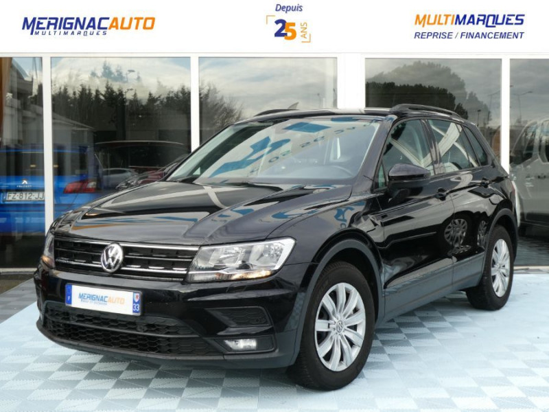 Volkswagen TIGUAN II 1.4 TSI 125 BVM6 TRENDLINE AppleCP Radars Attel. ESSENCE NOIR Occasion à vendre