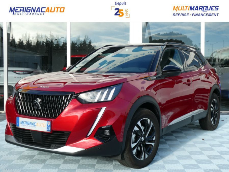 Peugeot 2008 II 1.5 BlueHDi 130 EAT8 GT Camera Attel. DIESEL ROUGE NACRE TOIT NOIR Occasion à vendre