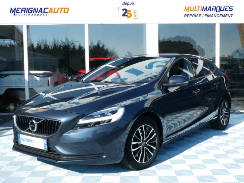 Volvo V40 T3 1.5 152 BVA6 MOMENTUM GPS LED Radars ESSENCE BLEU MÉTAL Occasion à vendre