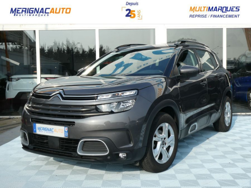 Citroen C5 AIRCROSS 1.2 PureTech 130 BV6 LIVE PACK Camera Radars CarPlay Barres ESSENCE GRIS PLATINIUM Occasion à vendre