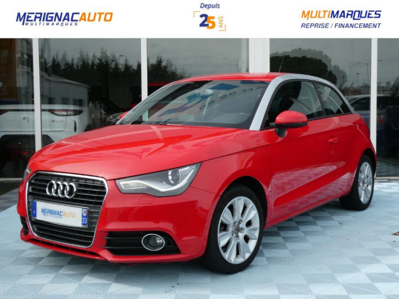 Audi A1 1.6 TDI 90 AMBITION 3P Xénon JA16 Bluetooth DIESEL ROUGE Occasion à vendre