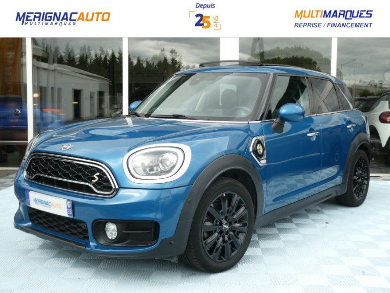 Mini COUNTRYMAN (F60) HYBRID ELECT. ALL4 224cv BVA6 COOPER SE TOE Camera HUD JA18 Hybride BLEU MÉTAL Occasion à vendre