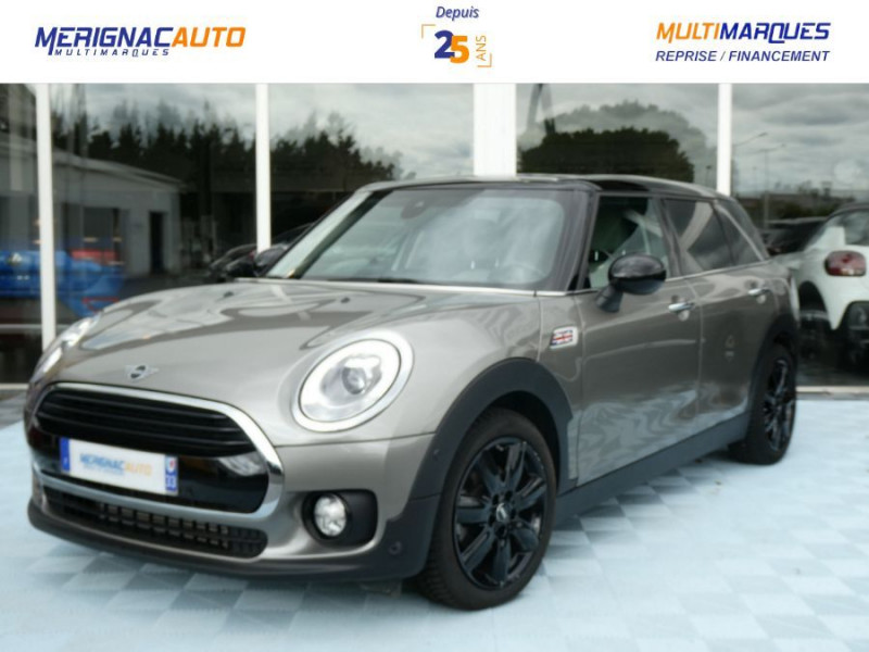 Mini CLUBMAN III 1.5 136 BVA COOPER CUIR GPS Camera CarPlay Key Less 1ère Main ESSENCE SABLE METAL / TOIT NOIR Occasion à vendre