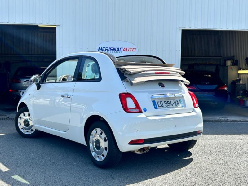Photo 2 de l'offre de FIAT 500 C II 1.2 69 Ph.2 POPSTAR Cabriolet CLIM Radar à 10450€ chez Mérignac auto