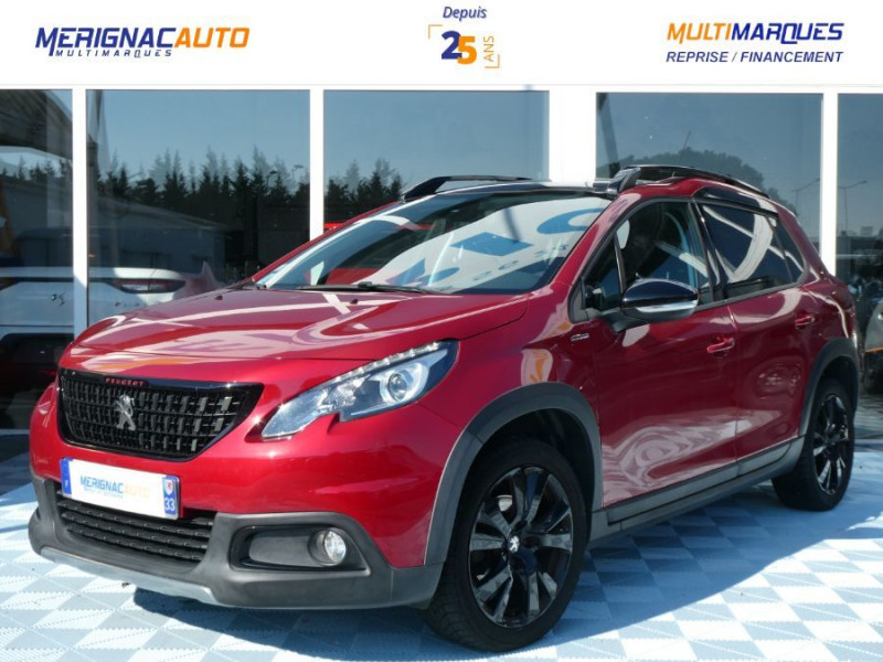 Peugeot 2008 II 1.2 PureTech 110 EAT6 GT LINE Camera TOIT Pano Grip.C. ESSENCE ROUGE NACRE Occasion à vendre