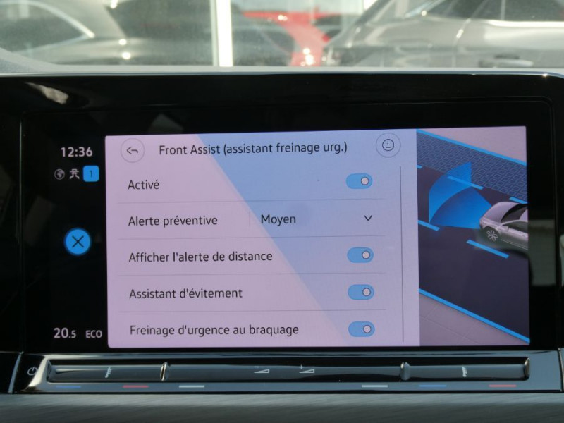 Photo 34 de l'offre de VOLKSWAGEN GOLF VIII 1.4 HYBRID 204 STYLE GPS Camera Privacy Glass ACC LED+ 1ère Main à 29450€ chez Mérignac auto