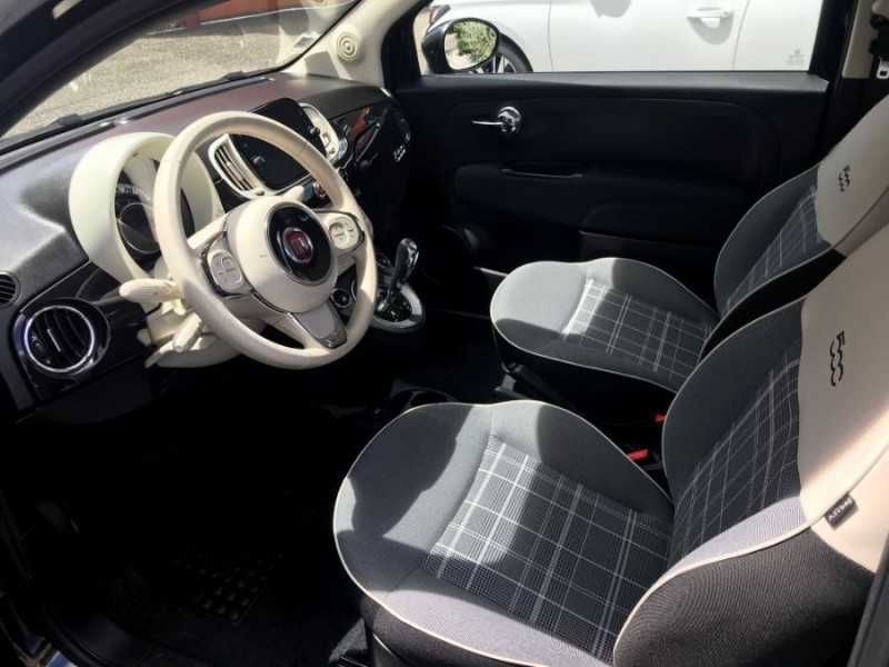 Photo 5 de l'offre de FIAT 500 1.2 69 Dualogic LOUNGE CarPlay à 15450€ chez Mérignac auto