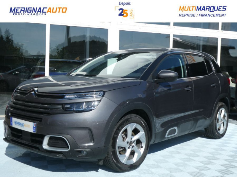 Photo Citroen C5 AIRCROSS 1.2 PureTech 130 EAT8 FEEL GPS Cockpit Camera JA18 Radars 1ère Main ESSENCE GRIS PLATINIUM en vente chez Mérignac auto Citroen C5 AIRCROSS 1.2 PureTech 130 EAT8 FEEL GPS Cockpit Camera JA18 Radars 1ère Main ESSENCE GRIS PLATINIUM Occasion à vendre