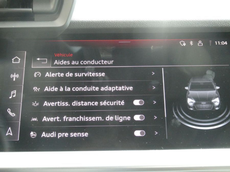 Photo 22 de l'offre de AUDI A3 IV BERLINE 35 TFSI 150 S Tronic 7 4P DESIGN LUXE CUIR Camera ACC à 30450€ chez Mérignac auto