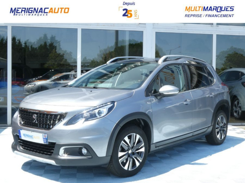 Peugeot 2008 1.2 PureTech 110 EAT6 ALLURE Toit Pano GPS Camera ESSENCE GRIS ARTENSE METAL Occasion à vendre