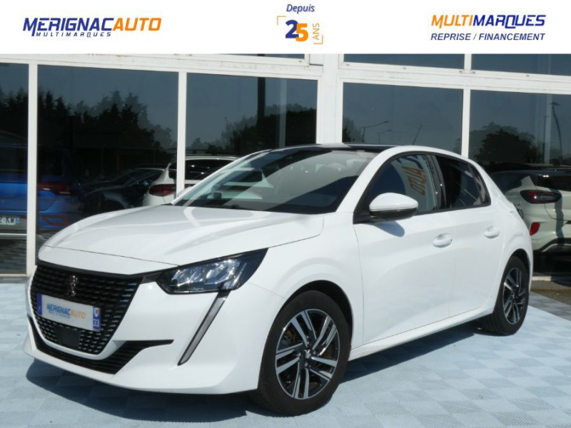 Peugeot 208 II 1.2 PureTech 100 BVM6 ALLURE PACK Cockpit 3D TOIT Pano Camera ESSENCE BLANCHE Occasion à vendre