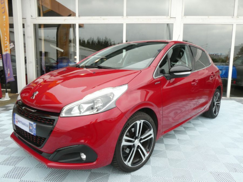 Peugeot 208 1.2 PureTech 110 EAT6 GT LINE GPS JA17 ESSENCE ROUGE NACRE Occasion à vendre