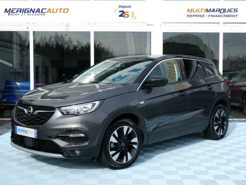 Opel GRANDLAND X 1.2 Turbo 130 BV6 DESIGN LINE JA18 Caméra Radars ESSENCE GRIS PLATINIUM/TOIT NOIR Occasion à vendre