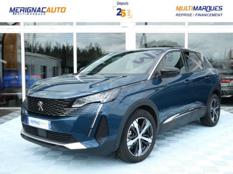 Peugeot 3008 II (2) 1.6 HYBRID 225 e-EAT8 ALLURE PACK Camera Hybride BLEU CELEBES METAL Occasion à vendre