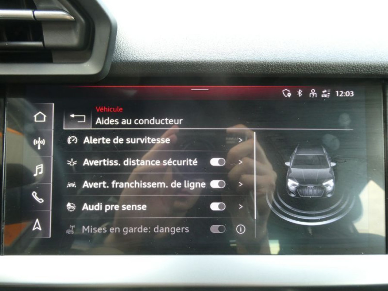 Photo 22 de l'offre de AUDI A3 SPORTBACK IV 30 TFSI 110ch BVM6 S-Line Matrix GPS Carplay à 23970€ chez Mérignac auto