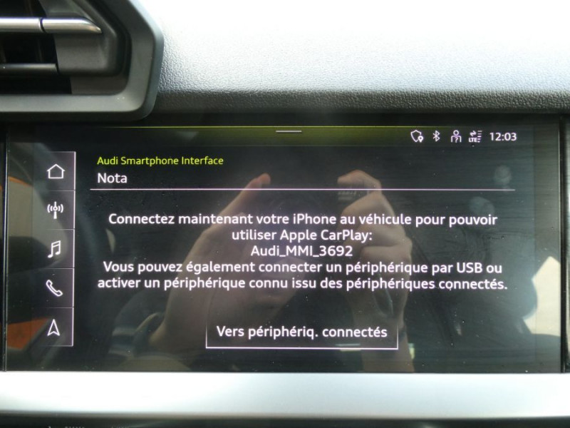 Photo 8 de l'offre de AUDI A3 SPORTBACK IV 30 TFSI 110ch BVM6 S-Line Matrix GPS Carplay à 23970€ chez Mérignac auto