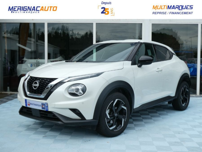 Nissan JUKE II 1.0 DIG-T 114 BVM6 N-CONNECTA GPS Pack Hiver Caméra Carplay ESSENCE BLANC Occasion à vendre