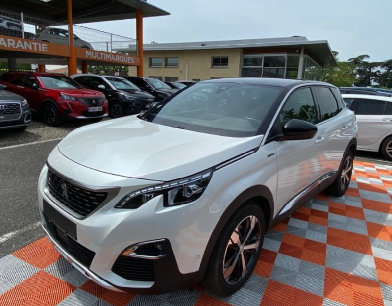 Peugeot 3008 II 1.5 BlueHDi 130 BVM6 GT LINE Hayon EL. Grip Ctrl DIESEL BLANC NACRE TOIT NOIR Occasion à vendre