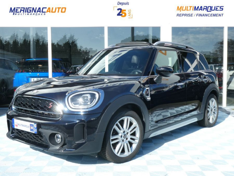 Mini COUNTRYMAN (F60) 2.0 178 BVA ALL4 COOPER S CUIR TOIT Pano JA18 Attel. ESSENCE NOIR BRILLANT Occasion à vendre