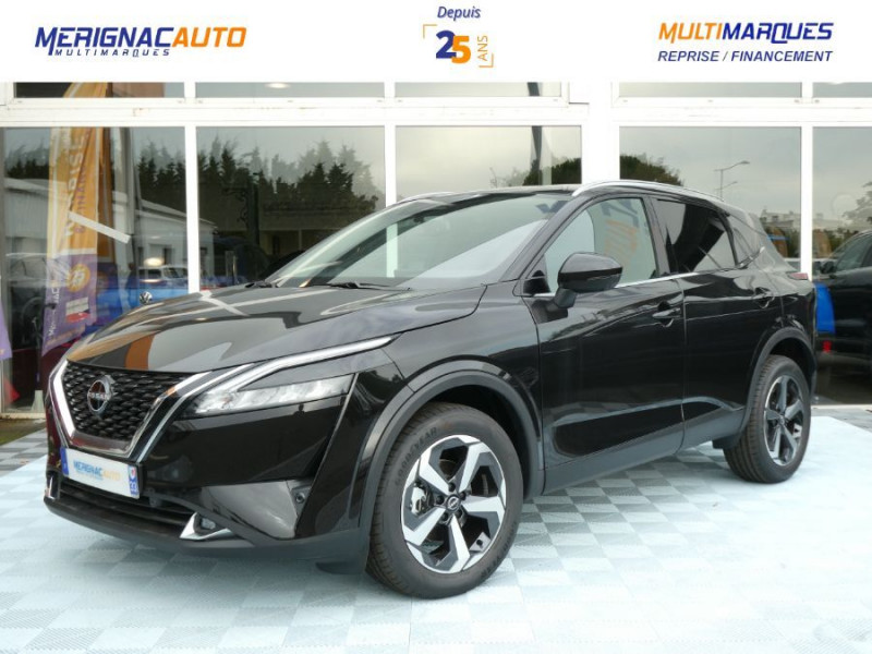 Photo 1 de l'offre de NISSAN QASHQAI 1.3 MILD HYBRID 158 Xtronic 2WD N-CONNECTA TOIT Pano Hayon EL. PK Hiver à 28450€ chez Mérignac auto