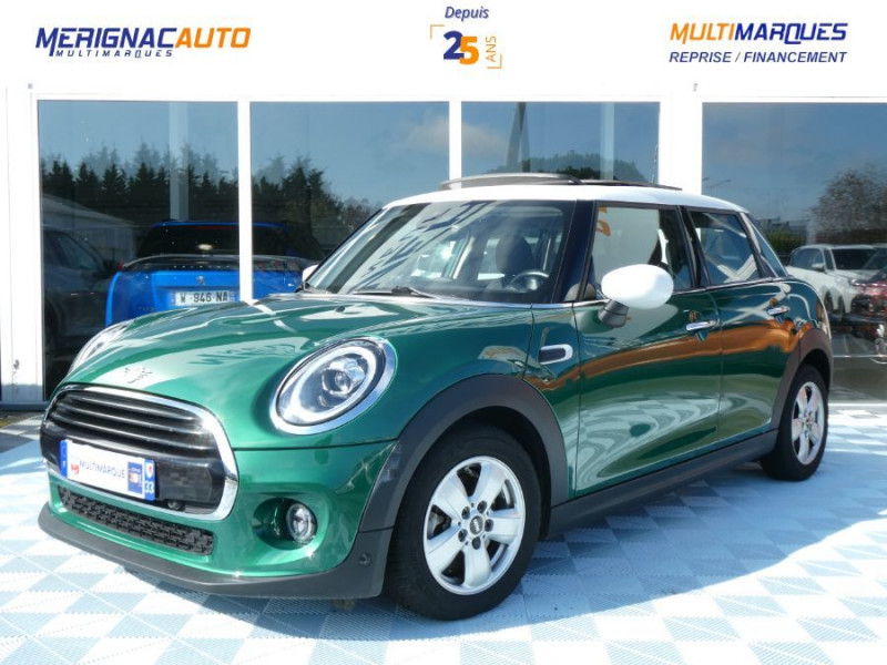 Mini MINI III 1.5i 136 BVA COOPER GPS TOE Camera CarPlay ESSENCE BRITISH RACING GREEN METAL Occasion à vendre