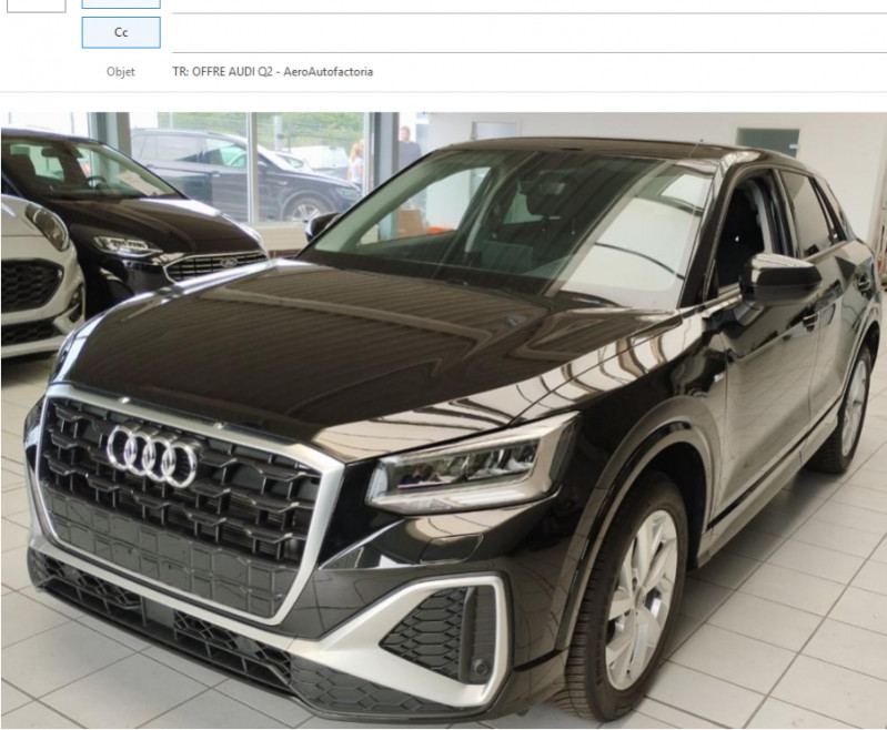 Audi Q2 New 35 TFSI 150 S Tronic S LINE Ext. GPS Camera Hayon EL. ESSENCE NOIR Occasion à vendre