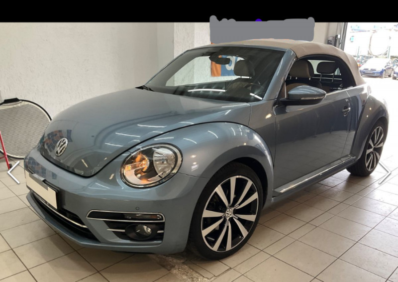 Volkswagen COCCINELLE CABRIOLET 1.4 TSI 150 BV6 EXCLUSIVE DESIGN CUIR GPS Camera JA19 ESSENCE GRIS MÉTAL Occasion à vendre